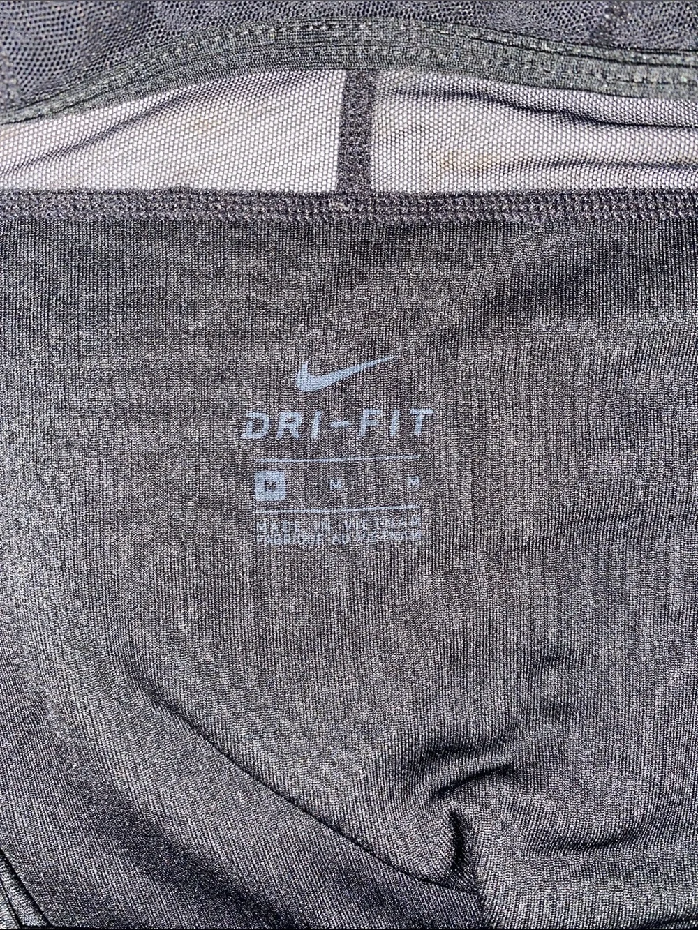 Nike Black Racerback Mesh-Back Tank Top